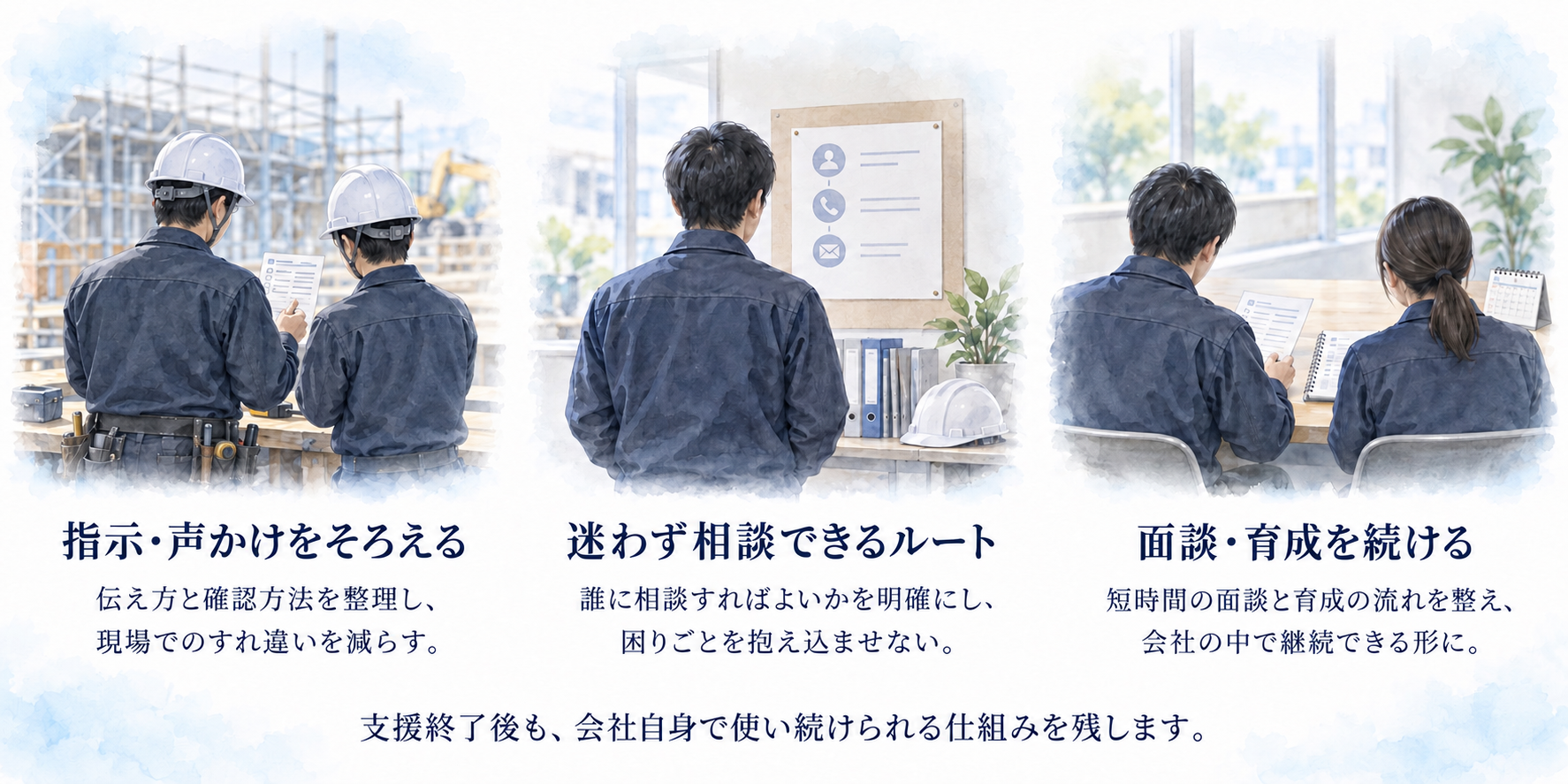 Rensiaが選ばれる理由 指示や声かけの統一・相談ルートの整備・継続的な面談と育成で外国人材の定着を支える仕組み
